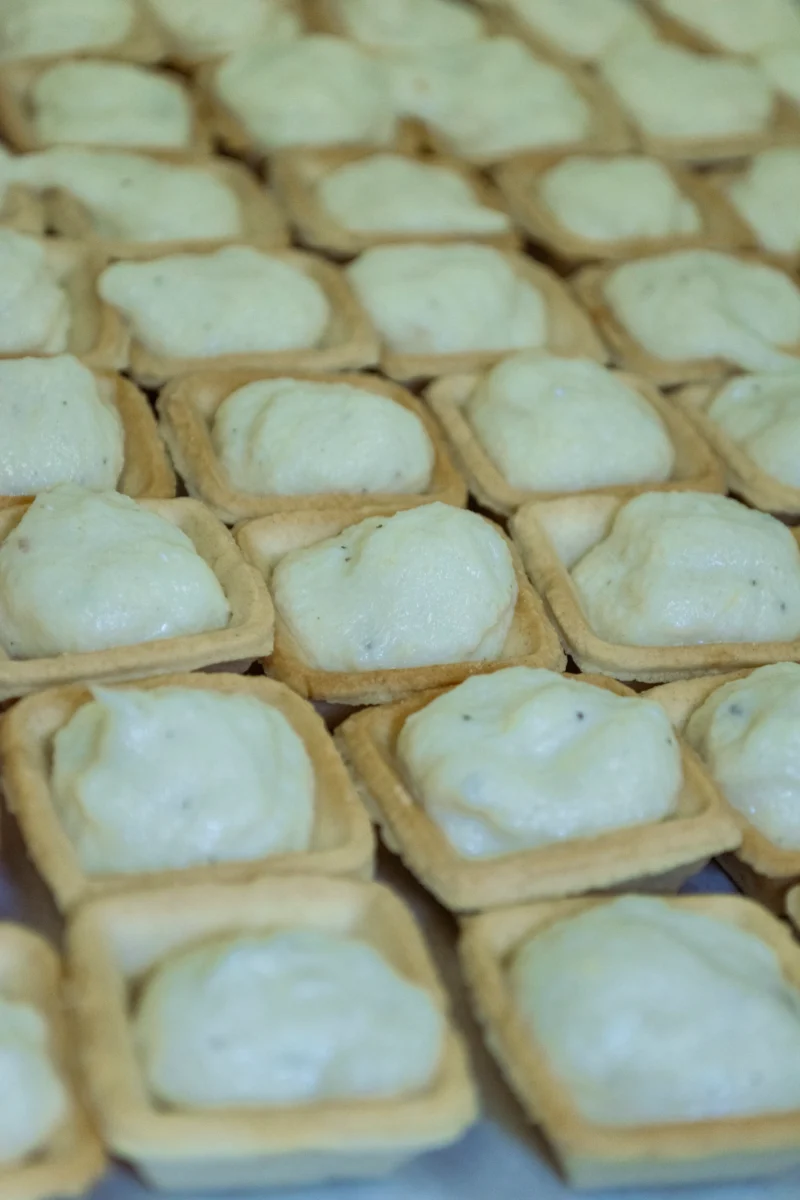 Canapés de brandada de bacalao